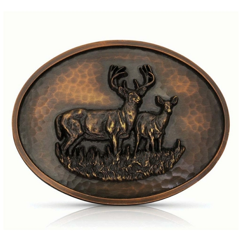Montana Silversmiths Buck & Doe Deer Buckle